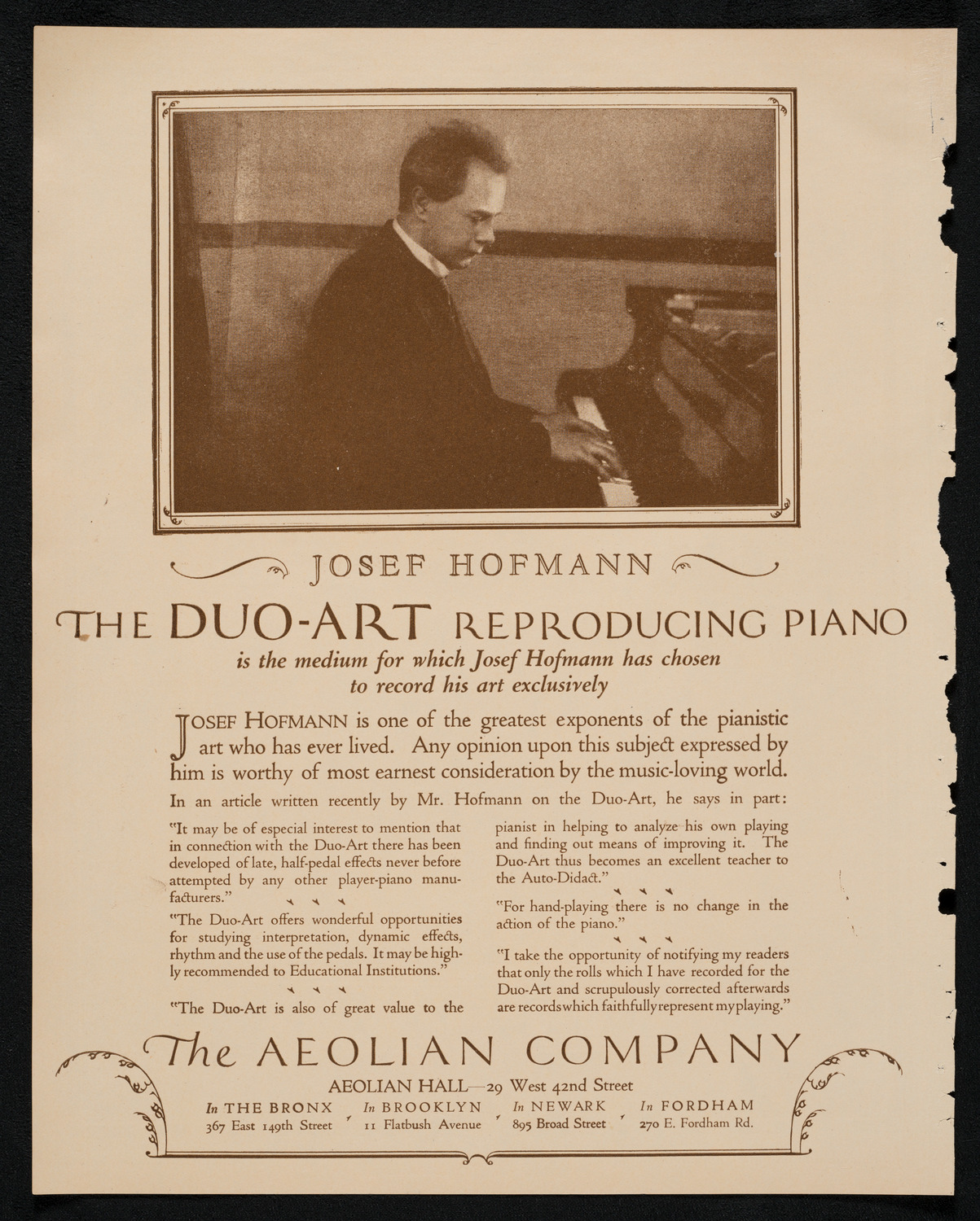 Elly Ney, Piano, January 16, 1923, program page 2