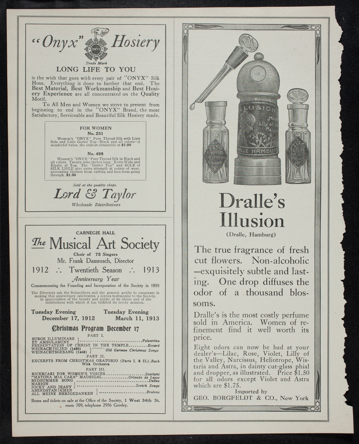 Ernest Schelling, Piano, December 6, 1912, program page 8