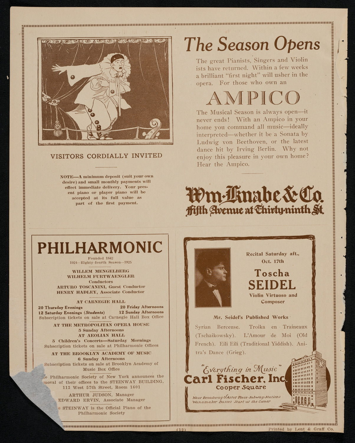 Maria Theresa, October 13, 1925, program page 12