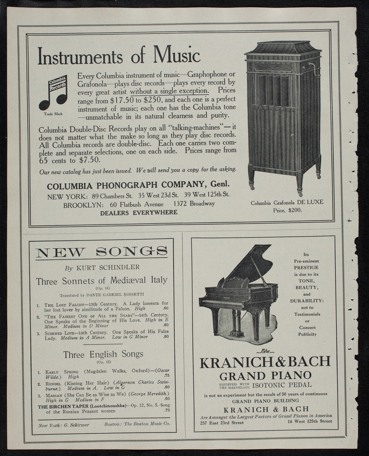 Elmendorf Lecture: The Pacific Coast, November 3, 1912, program page 6