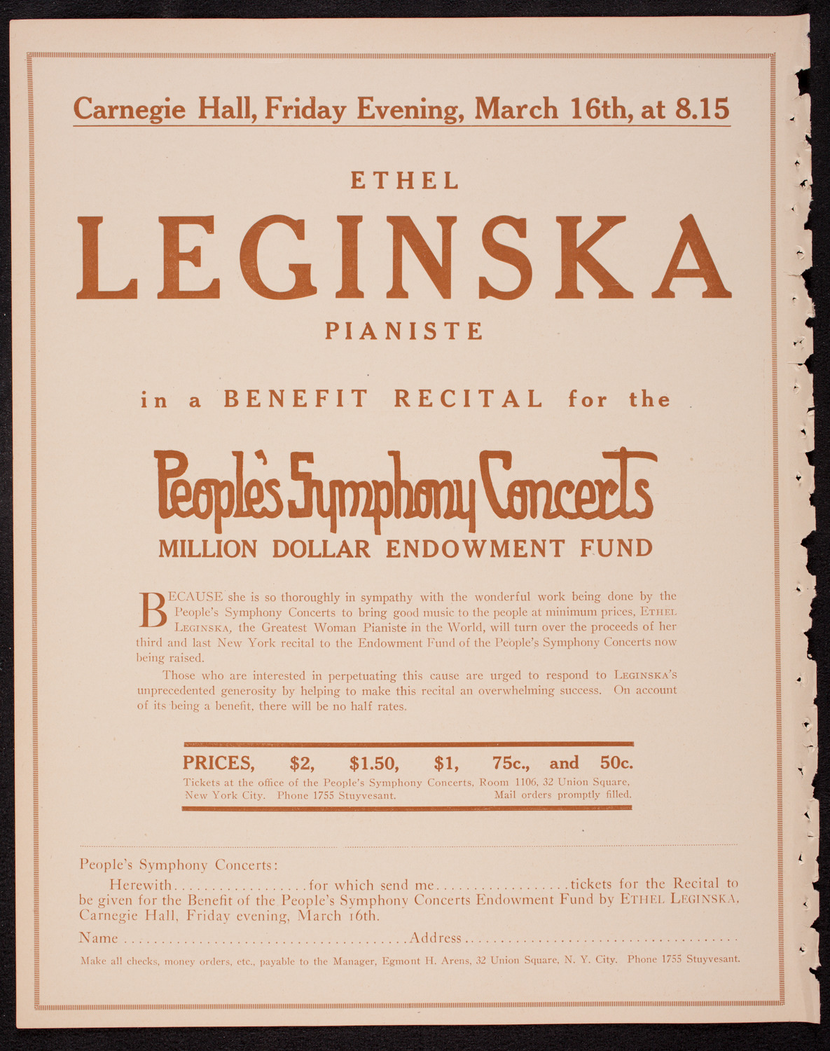 People's Symphony Concert, December 24, 1916, program page 10