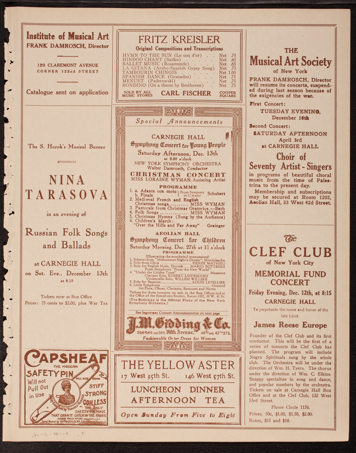 Newman Traveltalks: Poland Restored, December 7, 1919, program page 9
