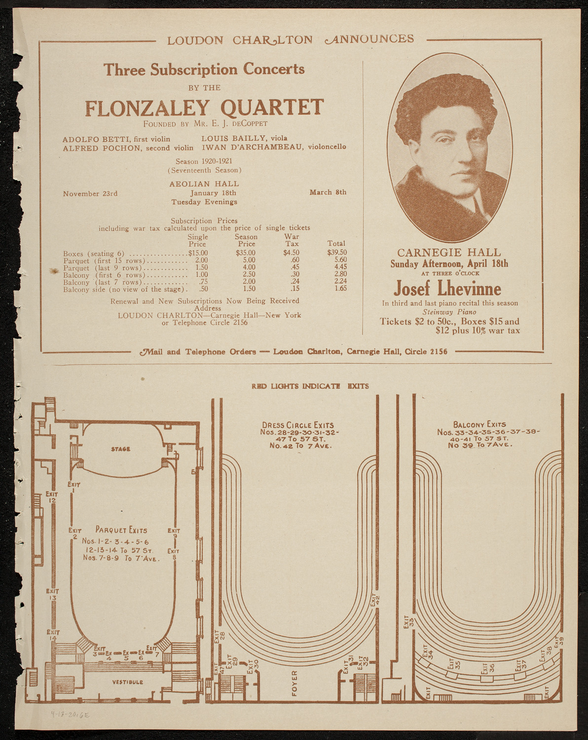 Lecture by Roy Chapman Andrews, April 13, 1920, program page 11