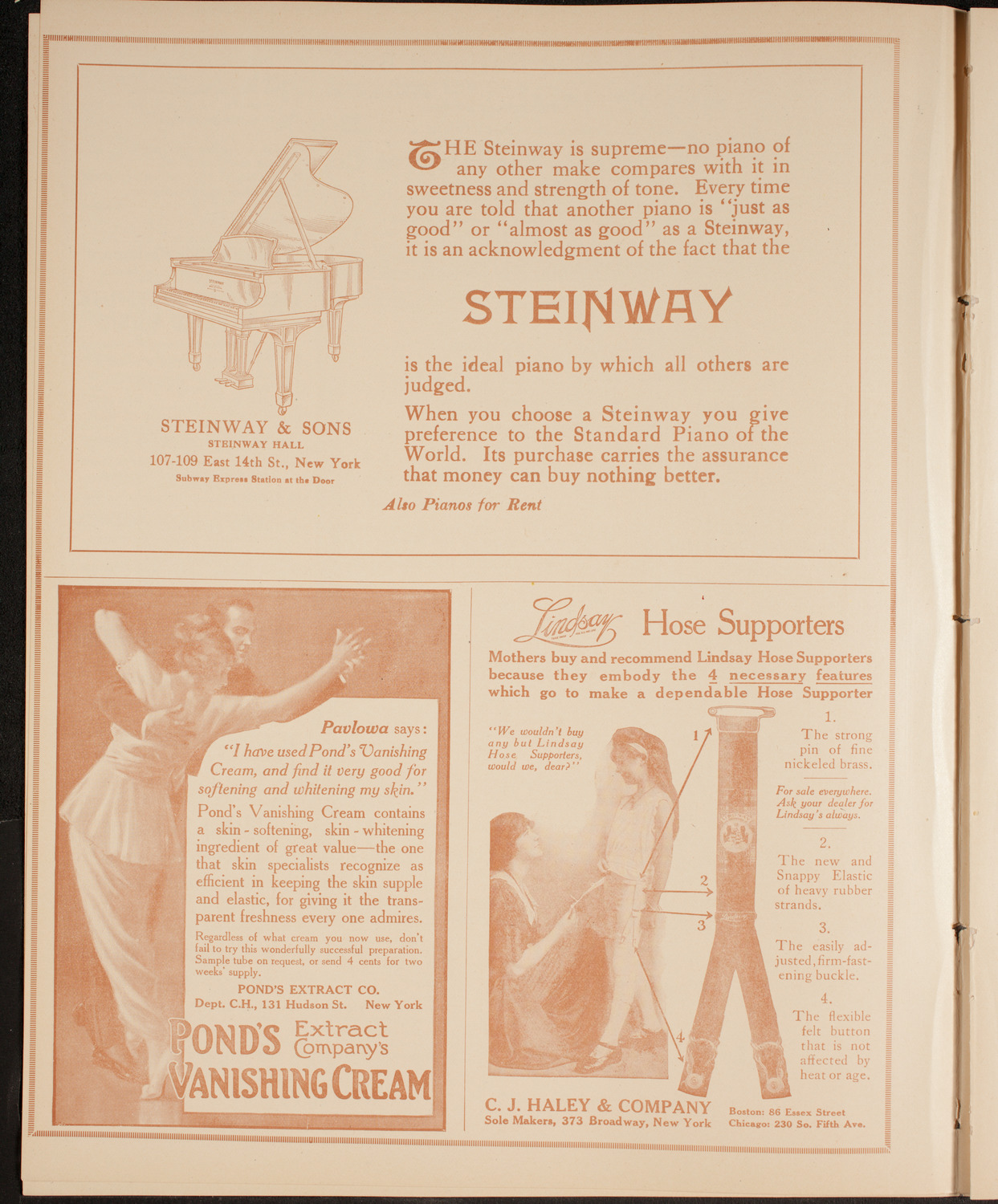 New York Banks' Glee Club, December 14, 1914, program page 4