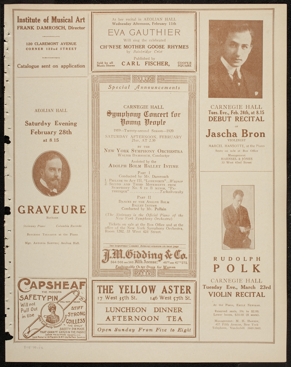 Burton Holmes Travelogue: Battle-Fields of France, February 15, 1920, program page 9