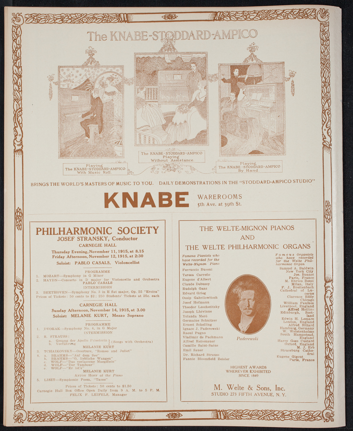 Elmendorf Lecture: The British Isles, November 8, 1915, program page 12