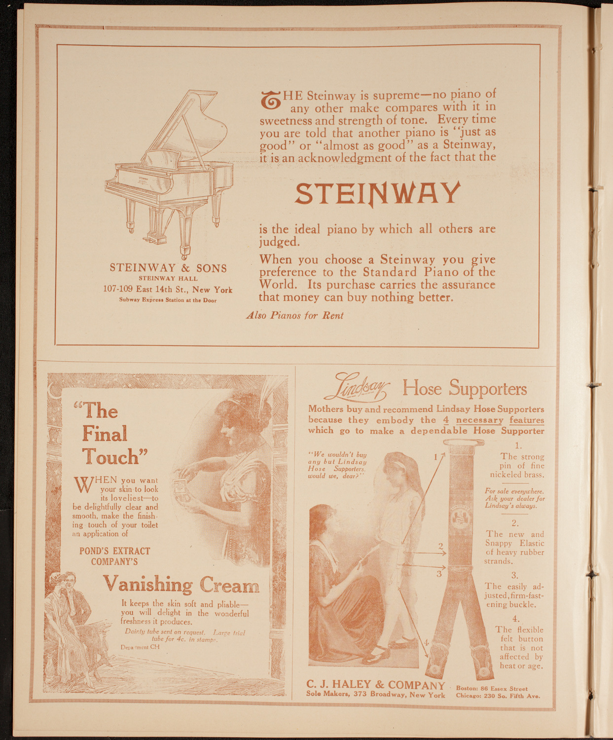 New York Philharmonic, November 21, 1914, program page 4