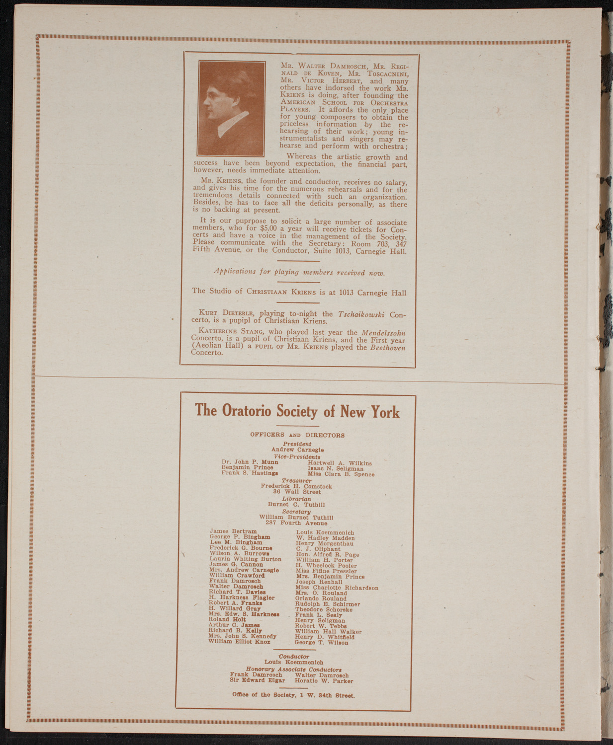 Graduation: Packard Commercial School, May 25, 1916, program page 10