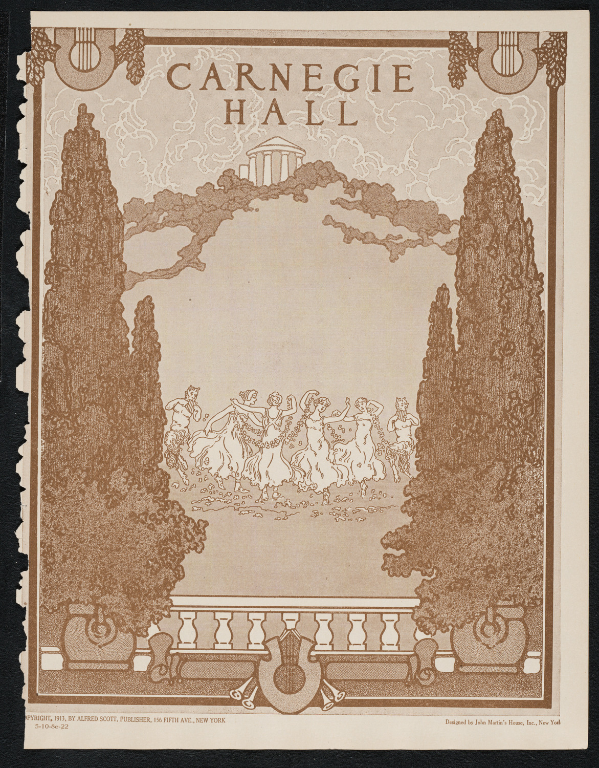 Gala Reception Concert: South-German Male Chorus and others, October 8, 1922, program page 1