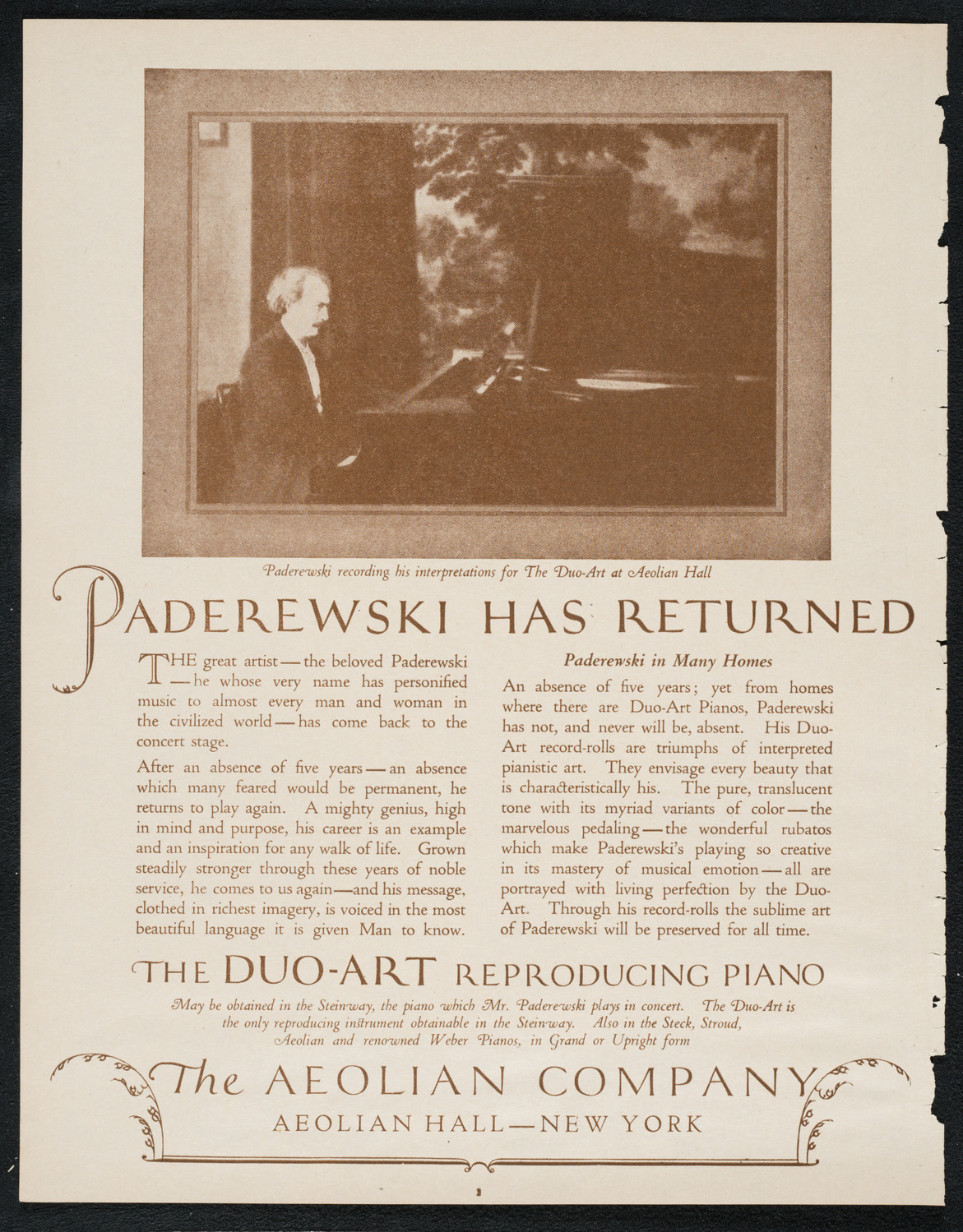 Philadelphia Orchestra, November 21, 1922, program page 2