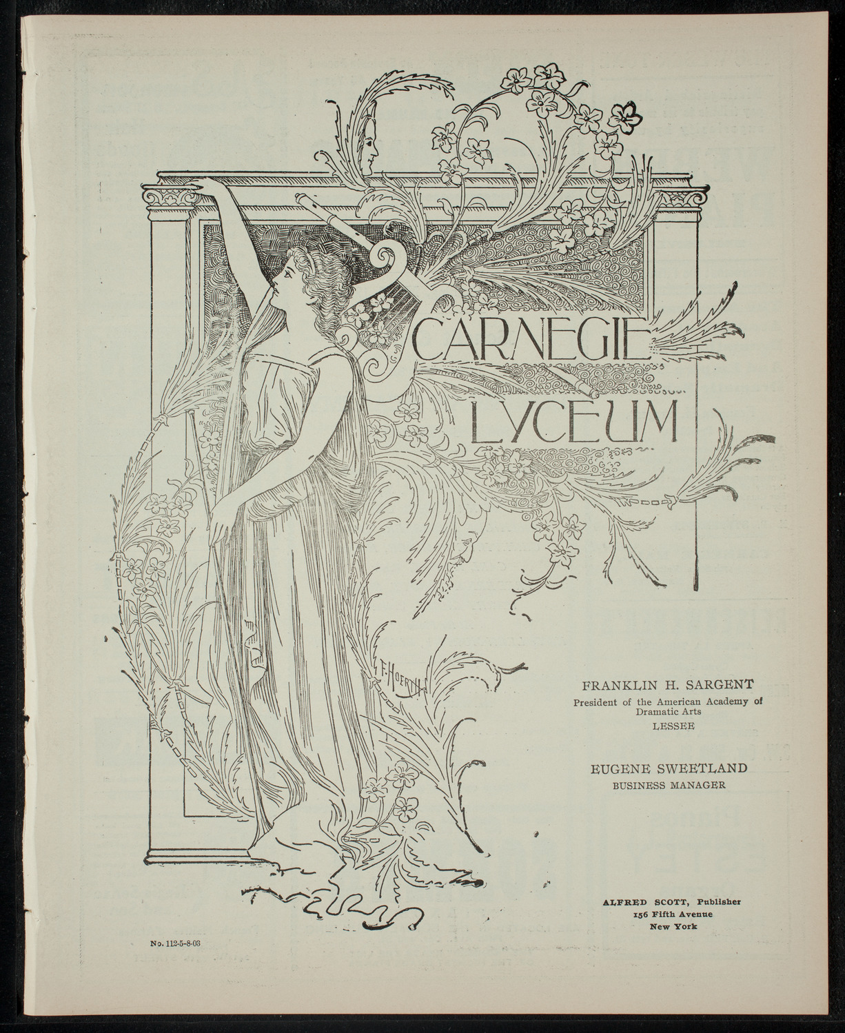 Benefit: Domincan Academy, May 8, 1903, program page 1