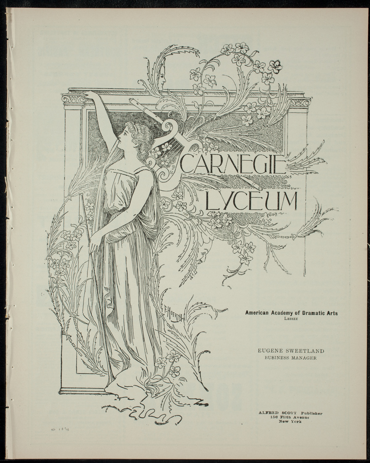 Max Wellerson with Mme. J. Seldes and Sarah Gurovitch, January 8, 1905, program page 1