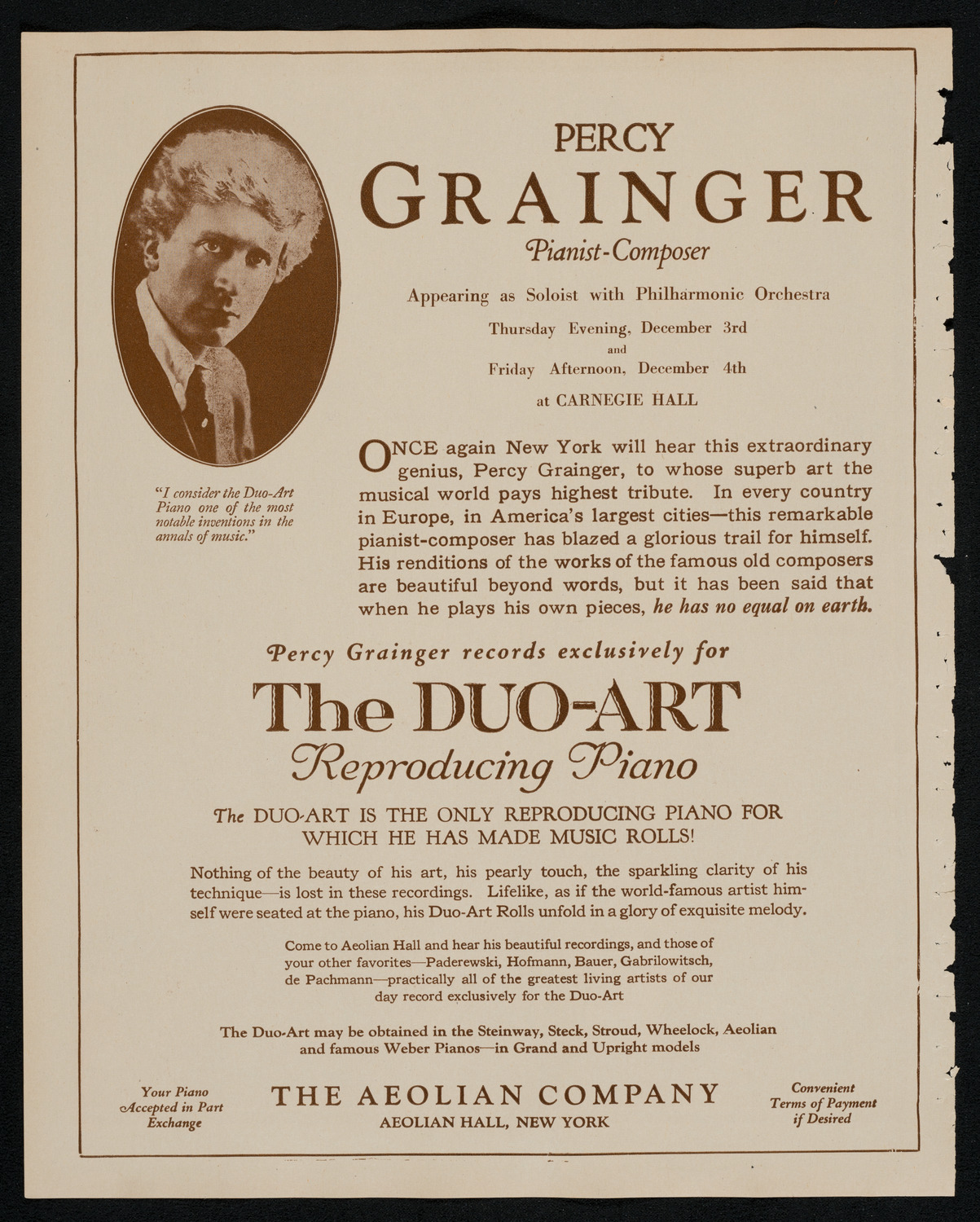 Philadelphia Orchestra, December 1, 1925, program page 2