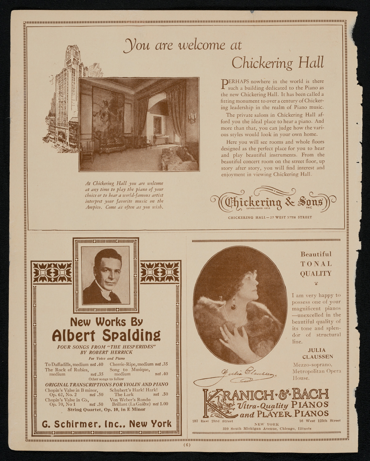 Columbus Day Celebration, October 12, 1925, program page 6