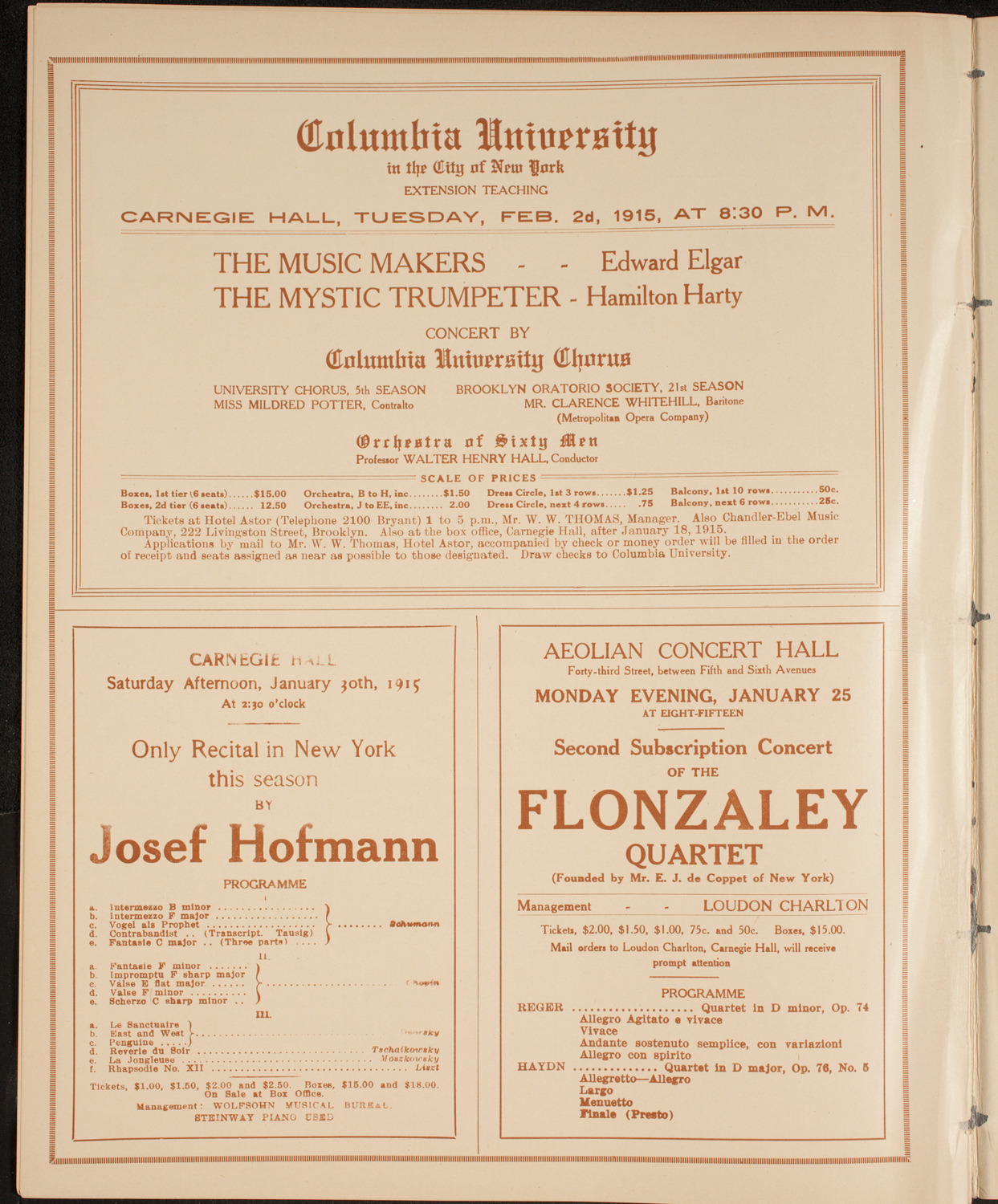 Burton Holmes Travelogue: Scotland, January 24, 1915, program page 10