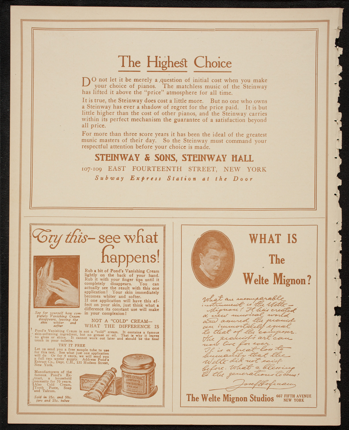 Philadelphia Orchestra, January 11, 1917, program page 4