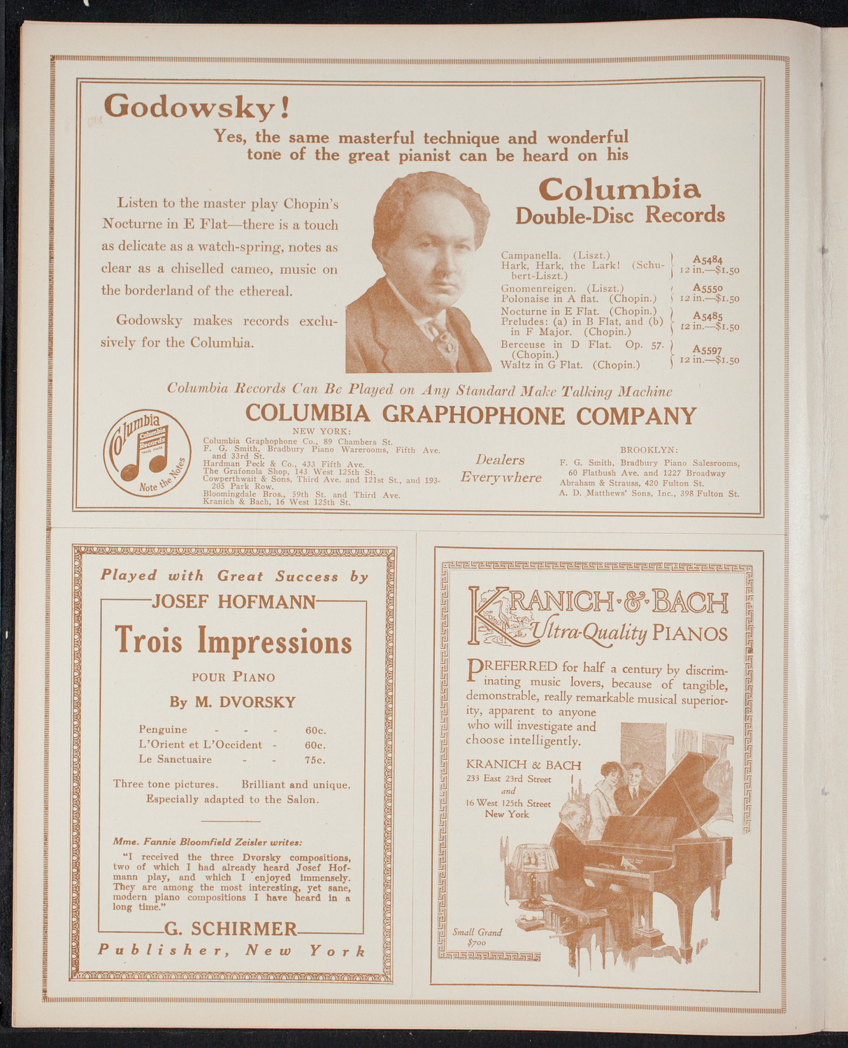 Elmendorf Lecture: Holland, November 14, 1915, program page 6