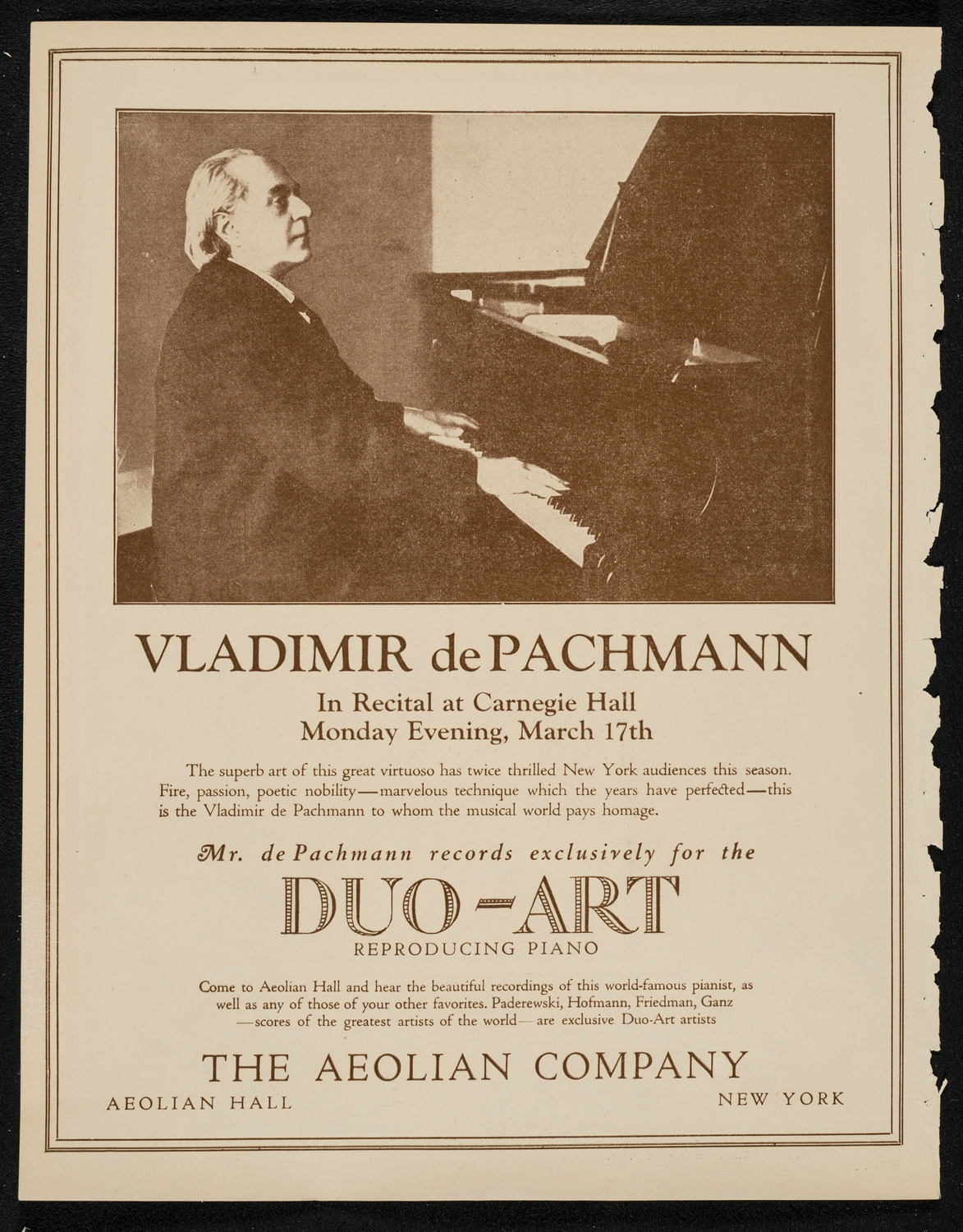 Boston Symphony Orchestra, March 15, 1924, program page 2