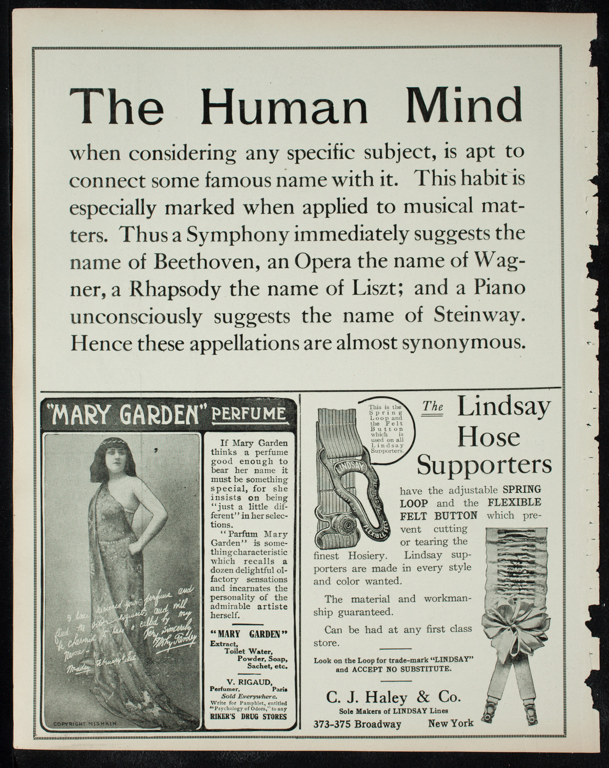 New York Philharmonic, December 16, 1910, program page 4