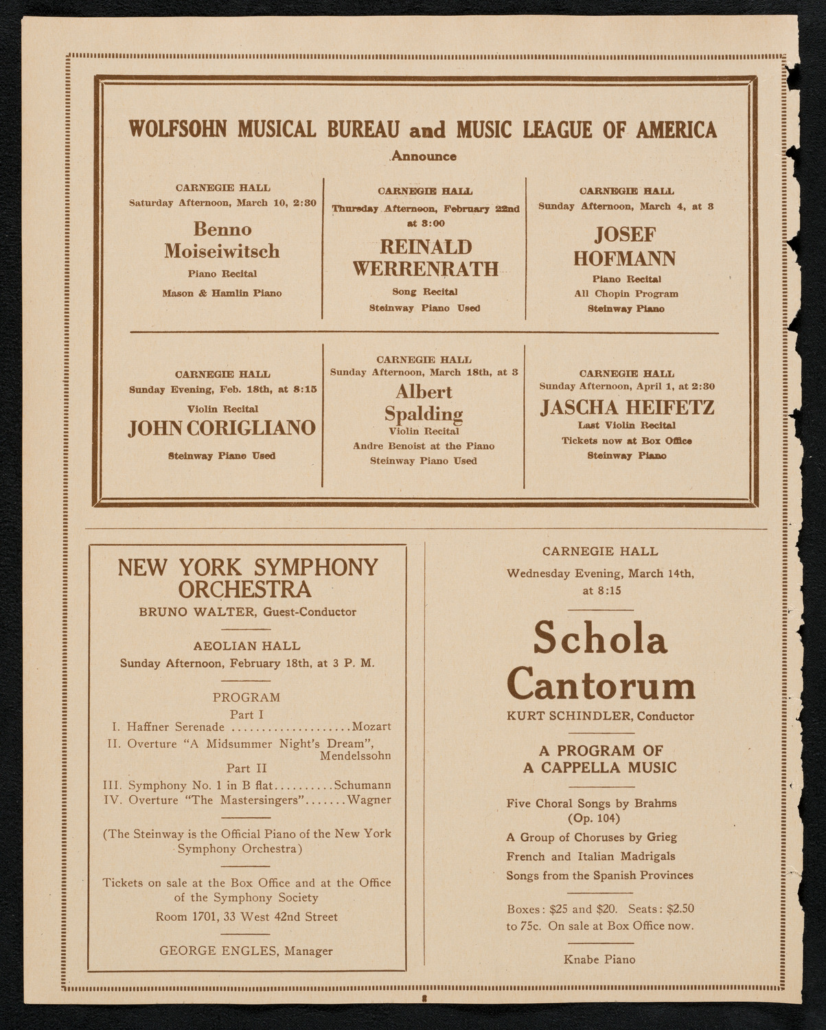 Symphony Concert for Young People, February 17, 1923, program page 8