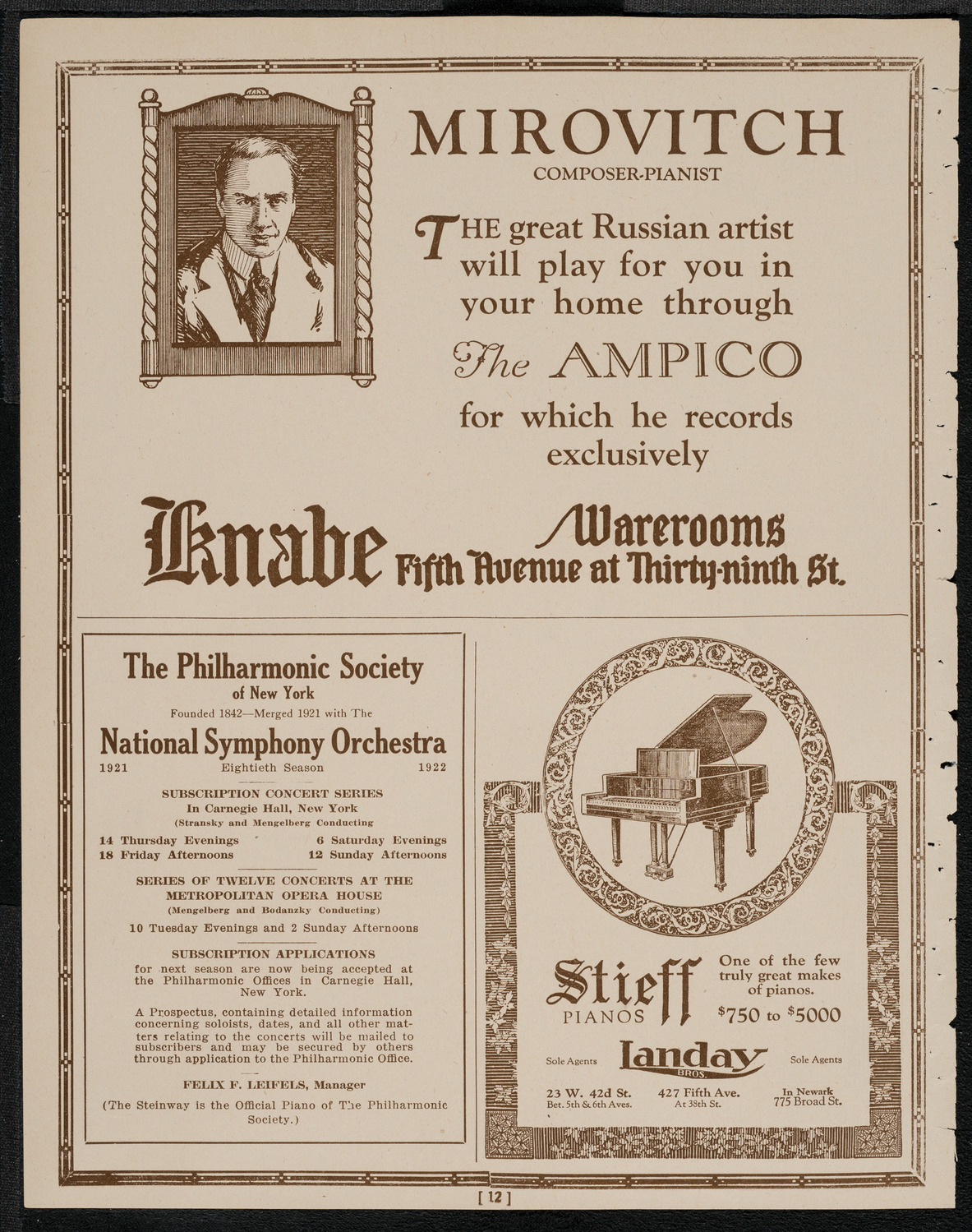 Students of the Malkin Music School, May 8, 1921, program page 12