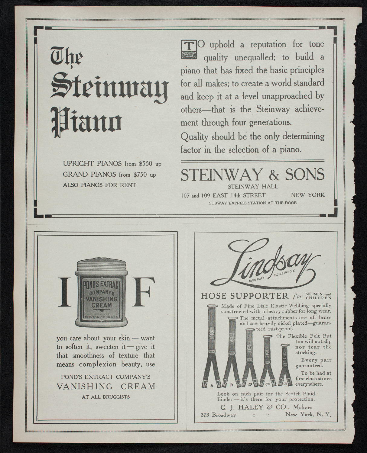 Leopold Godowsky, Piano, November 27, 1912, program page 4
