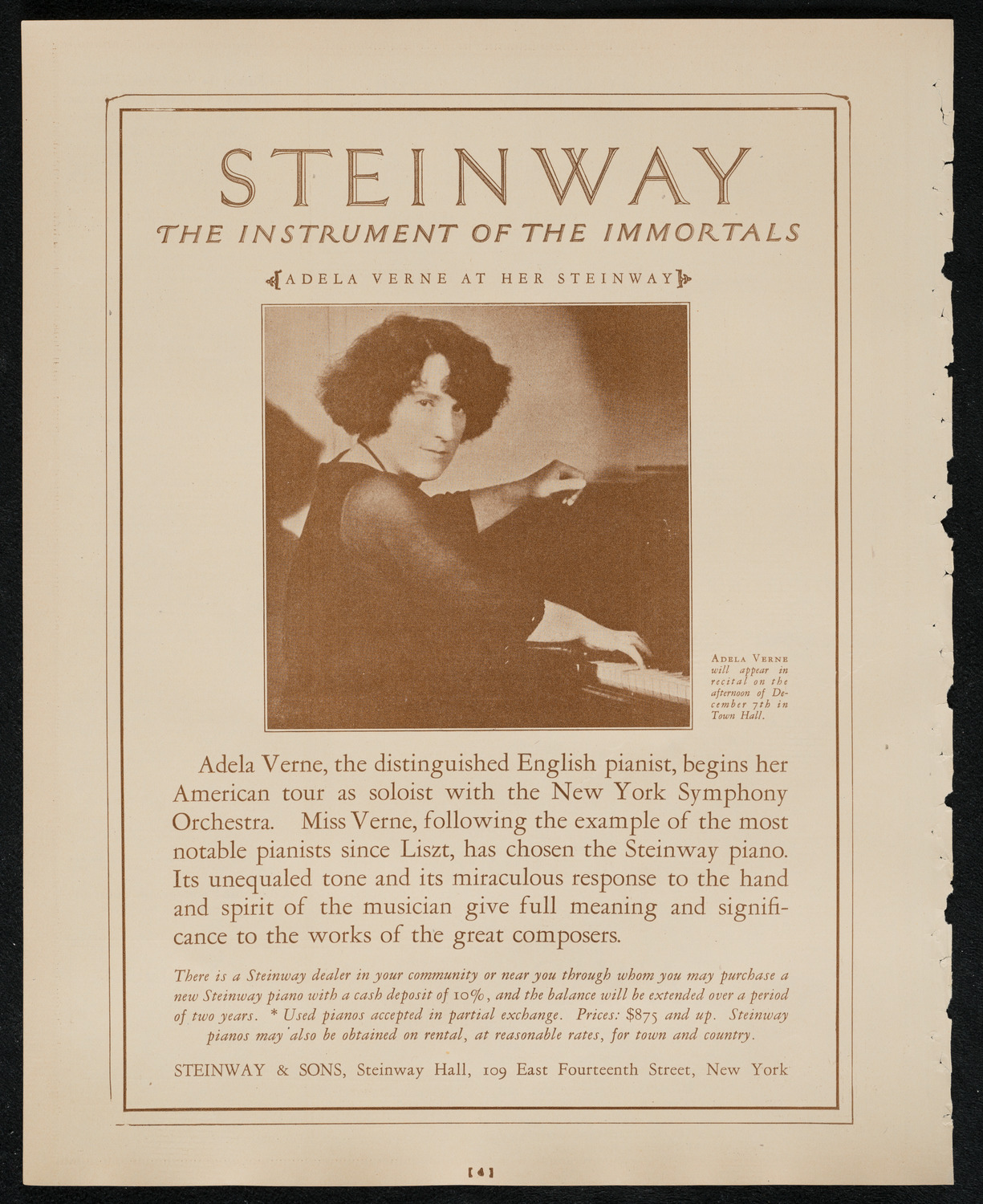 New York Philharmonic Students' Concert, December 3, 1924, program page 4