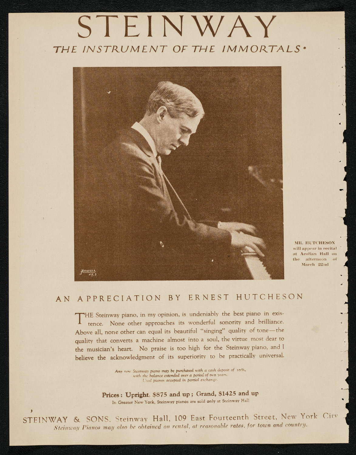 Joint Concert of American Glee Clubs, March 10, 1924, program page 4