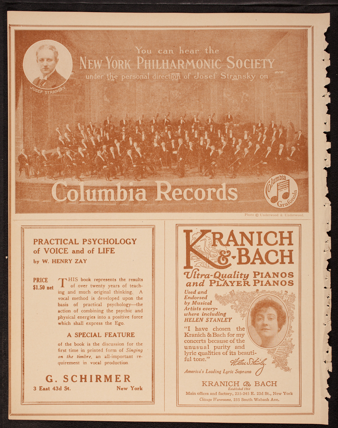 New York Philharmonic, December 14, 1917, program page 6
