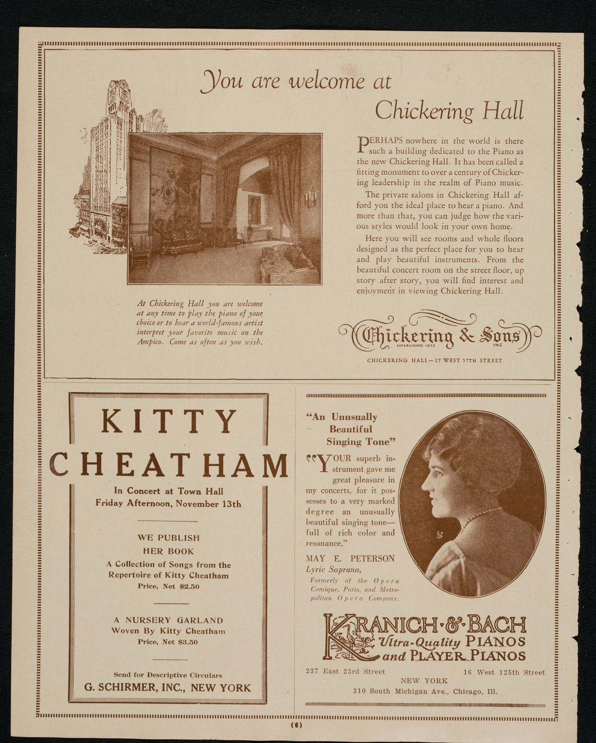 State Symphony Orchestra of New York, November 10, 1925, program page 6