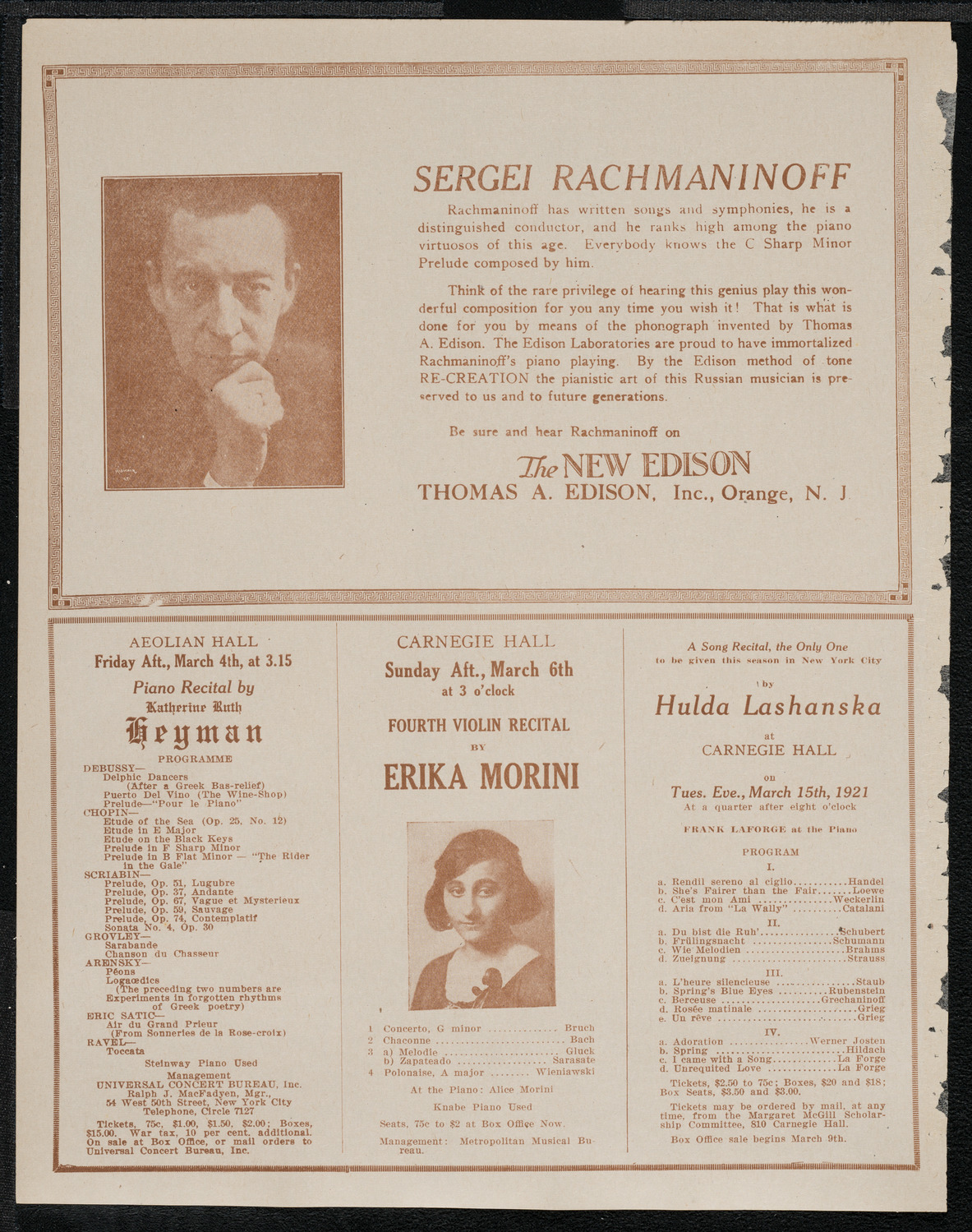 Mecca Temple of New York: Ancient Arabic Order of the Nobles of the Mystic Shrine, February 28, 1921, program page 2