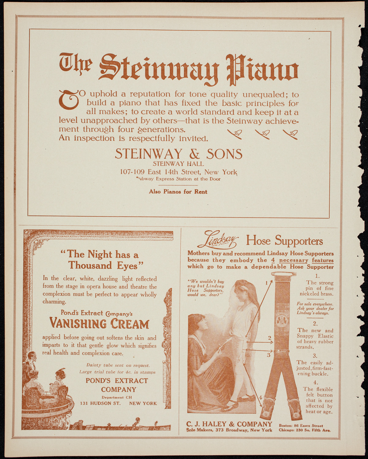 United Hebew Trades of New York 25th Anniversary Festival, January 24, 1914, program page 4