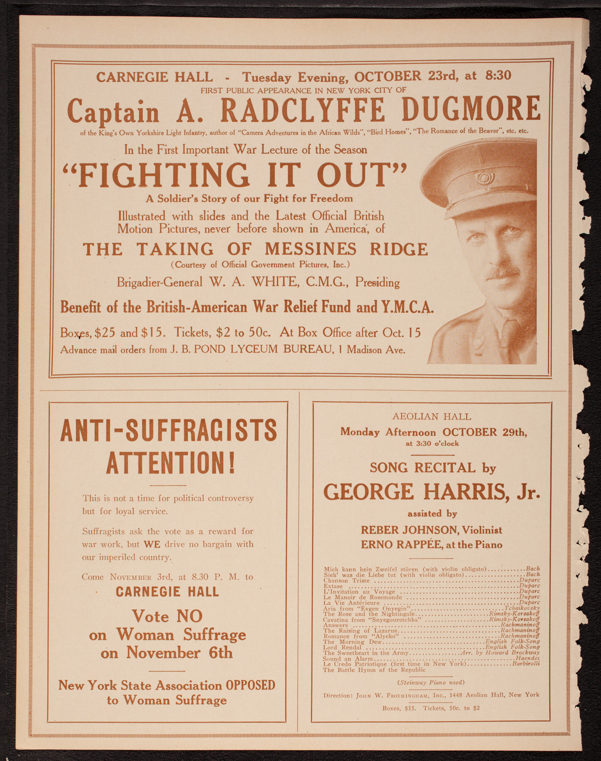 Leopold Godowsky, Piano, October 20, 1917, program page 10
