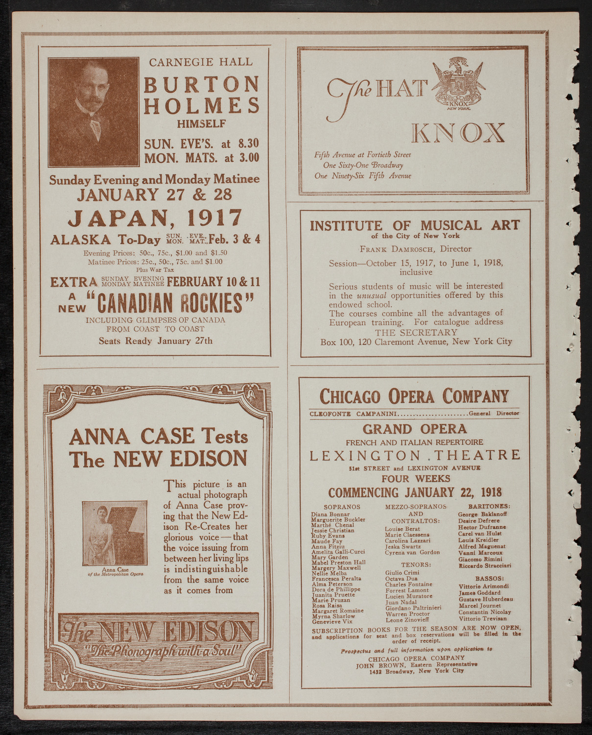 Home Symphony Concert: New York Philharmonic, January 23, 1918, program page 2
