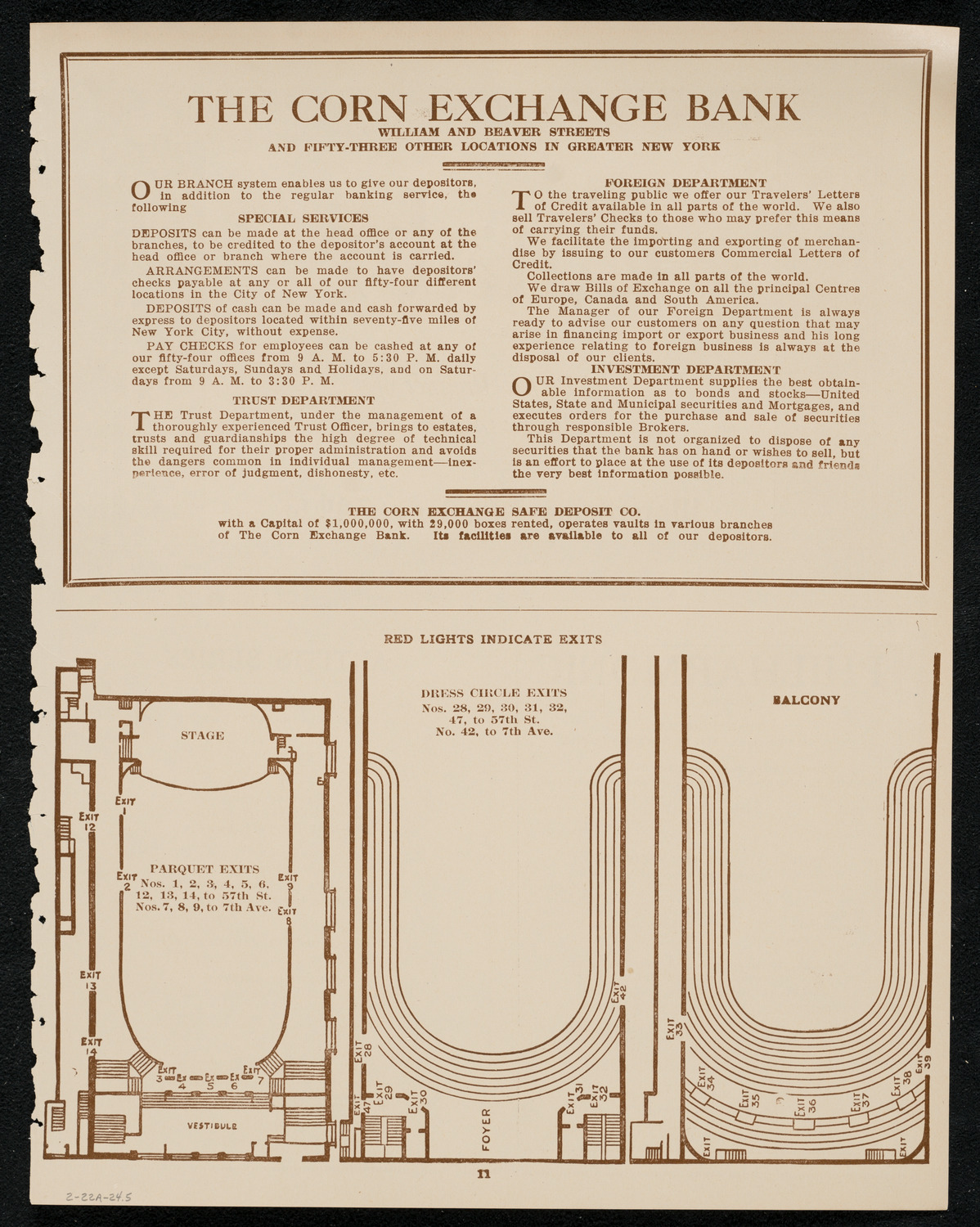 New York Philharmonic, February 22, 1924, program page 11