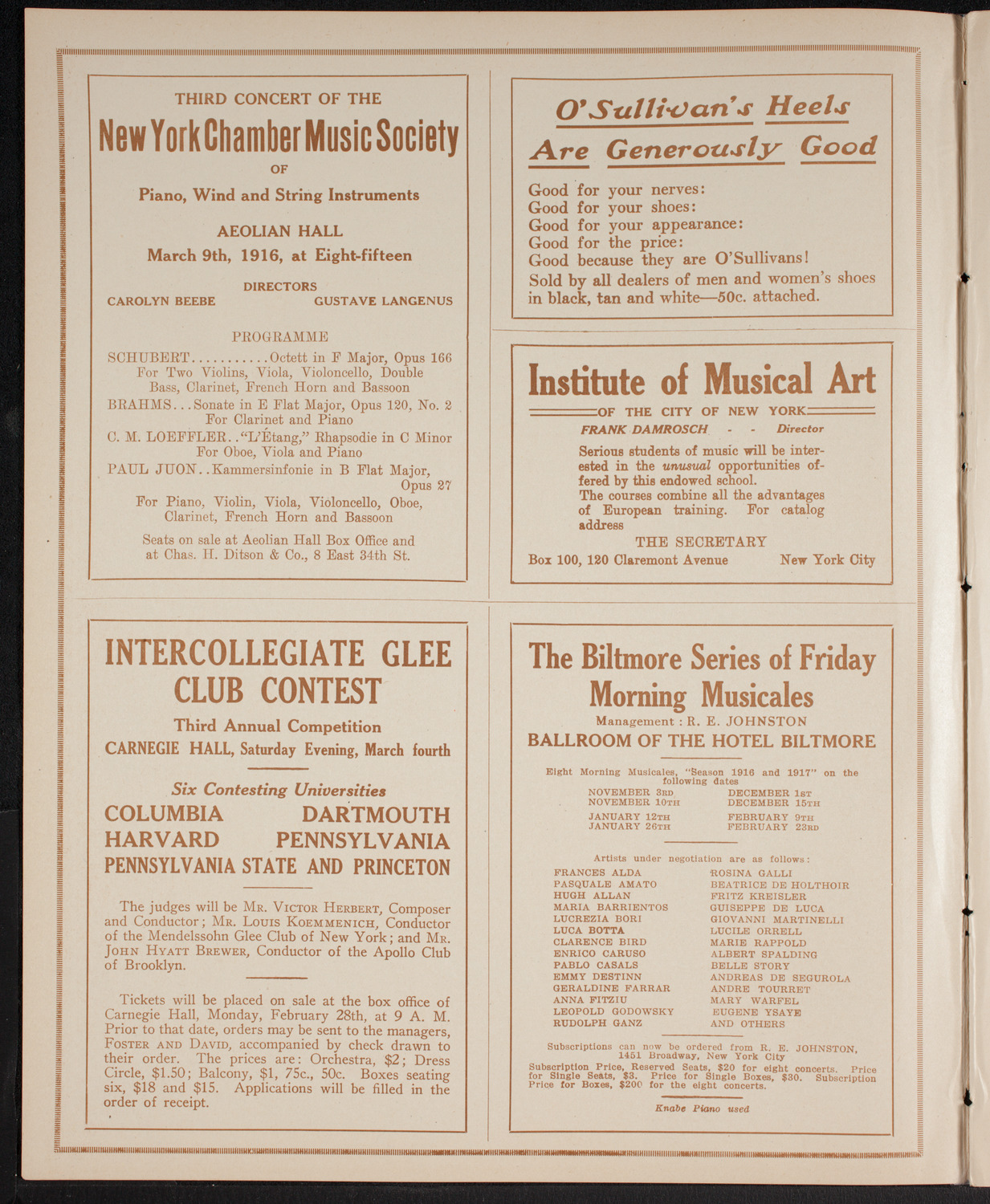 Young Women's Christian Associations of America 50th Anniversary Service, March 3, 1916, program page 2