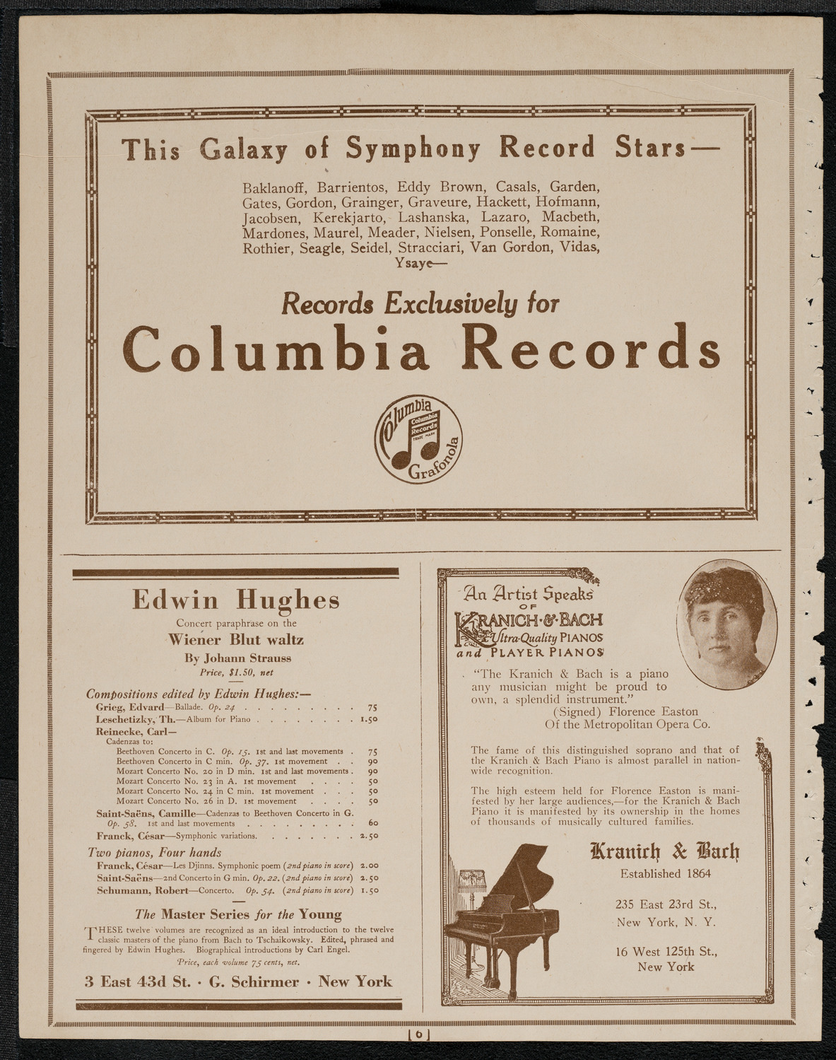 St. Mark's Methodist Episcopal Choir, May 23, 1921, program page 6