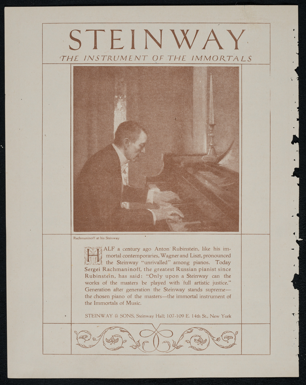 Erica Morini, Violin, with Orchestra, January 26, 1921, program page 4