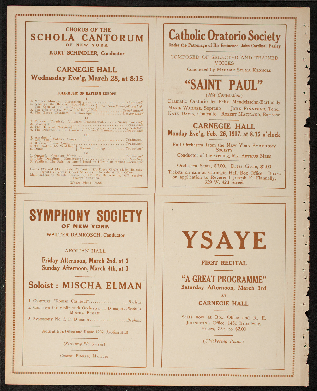 Symphony Concert for Young People, February 24, 1917, program page 8