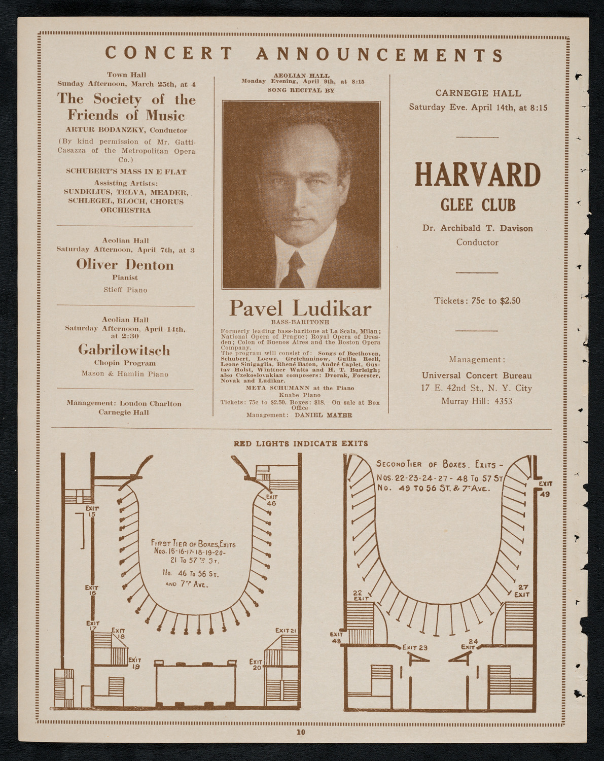 New York Philharmonic, March 22, 1923, program page 10