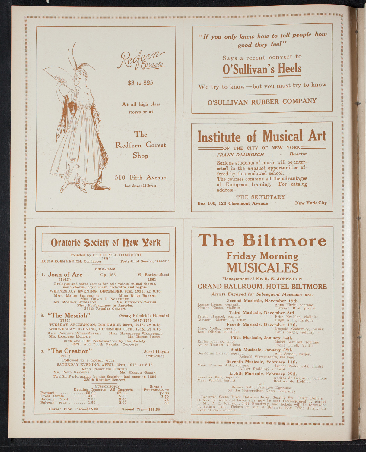 Percy Hemus, Baritone, November 8, 1915, program page 2