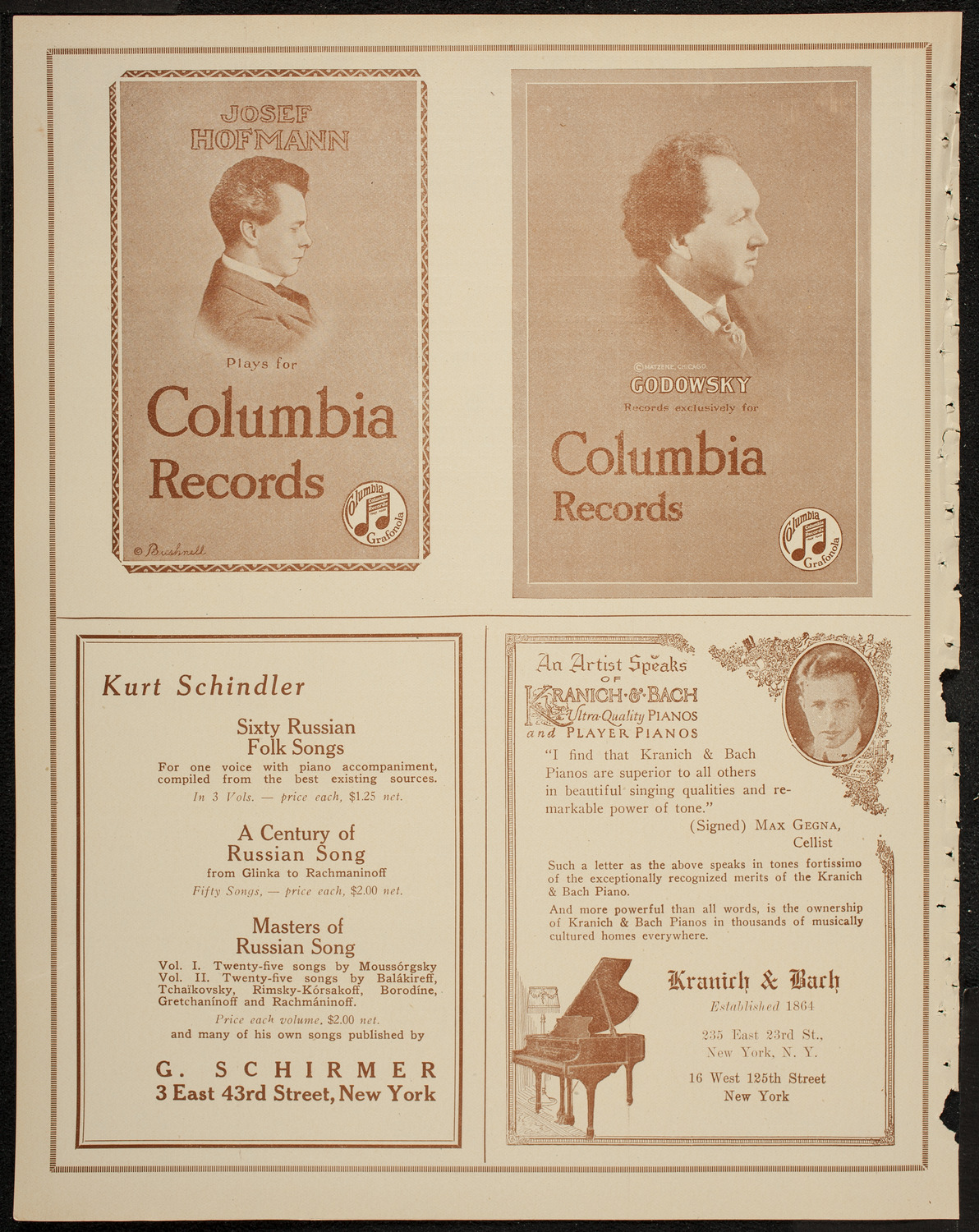 Lecture by Sir Oliver Lodge, January 26, 1920, program page 6