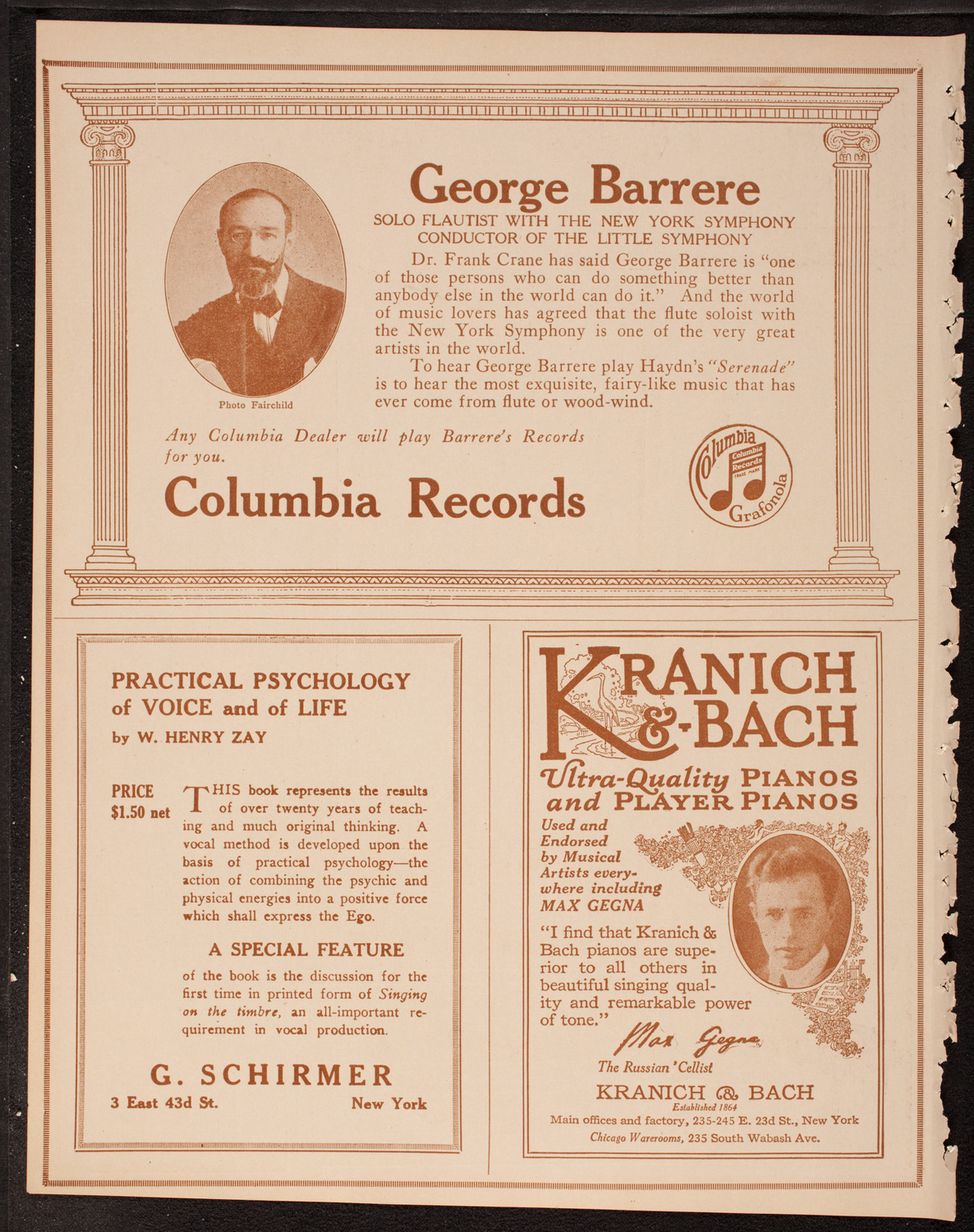 Pupils of Isadora Duncan with The Little Symphony, December 28, 1917, program page 6