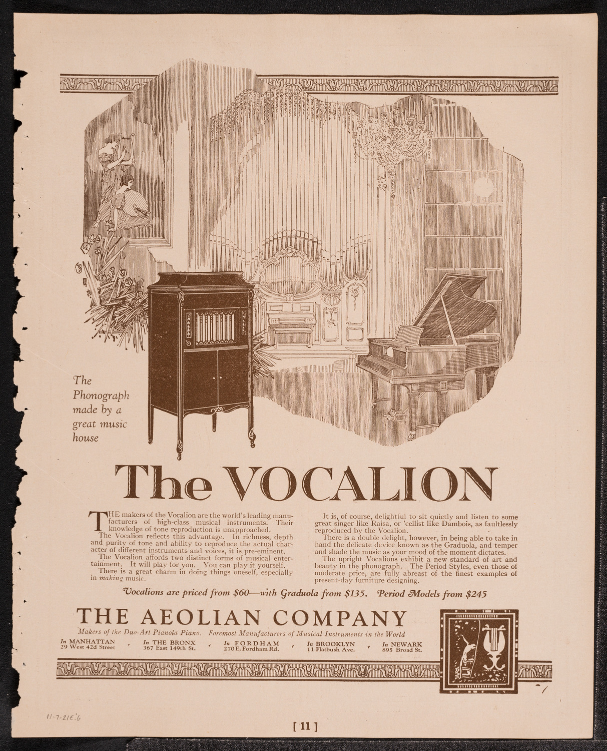 Madeleine MacGuigan, Violin, November 7, 1921, program page 11
