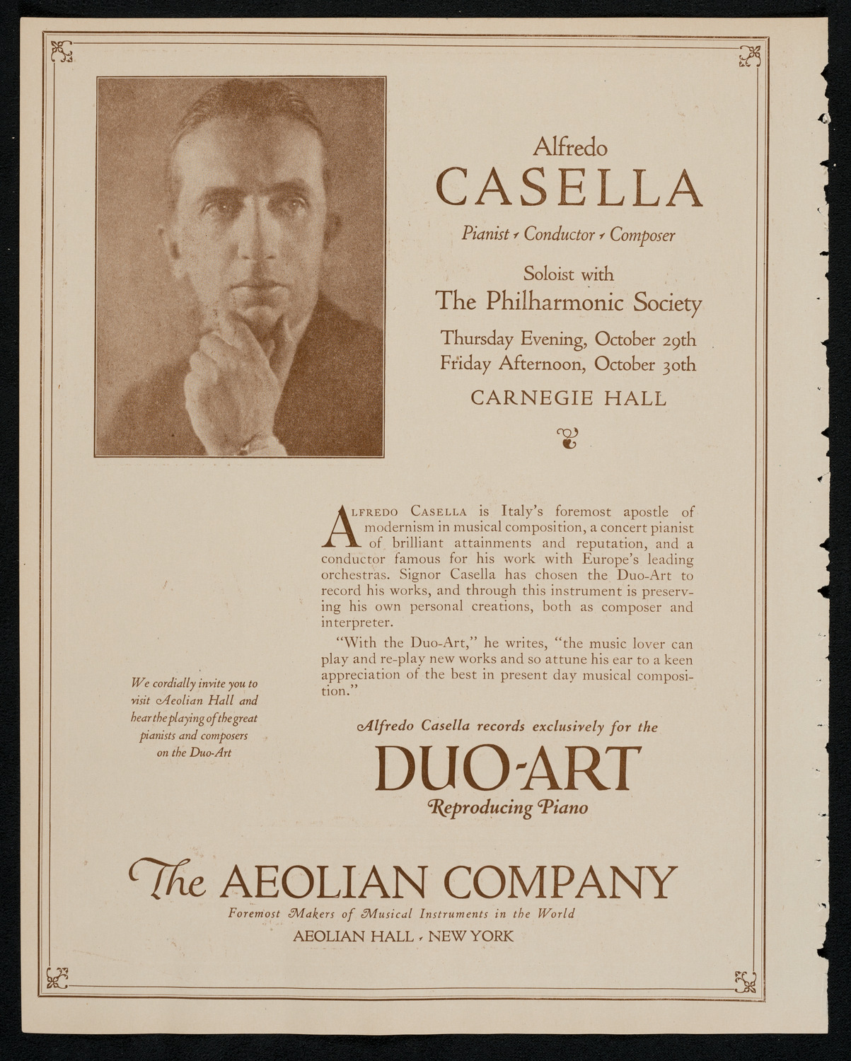 Zlatko Balokovic, Violin, October 28, 1925, program page 2