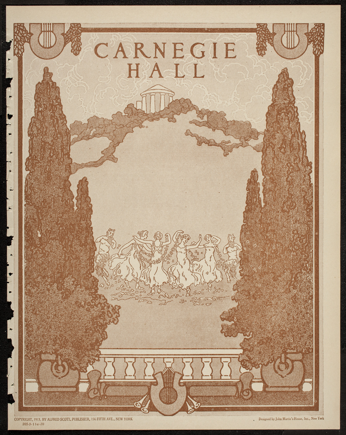 New York Philharmonic, March 11, 1920, program page 1