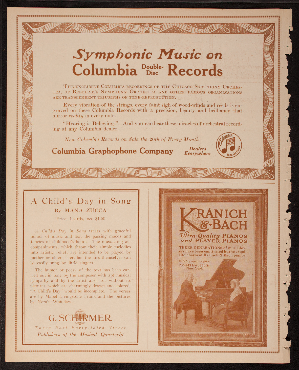 New York Philharmonic, March 10, 1917, program page 6