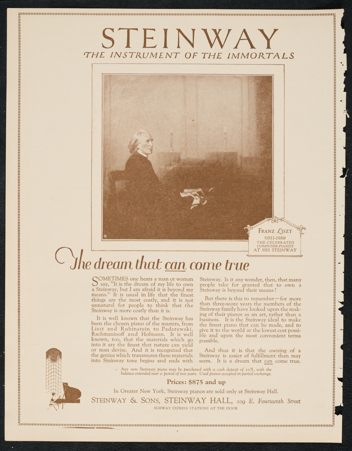 Benefit Concert for Mrs. Oscar Hammerstein, November 13, 1922, program page 4