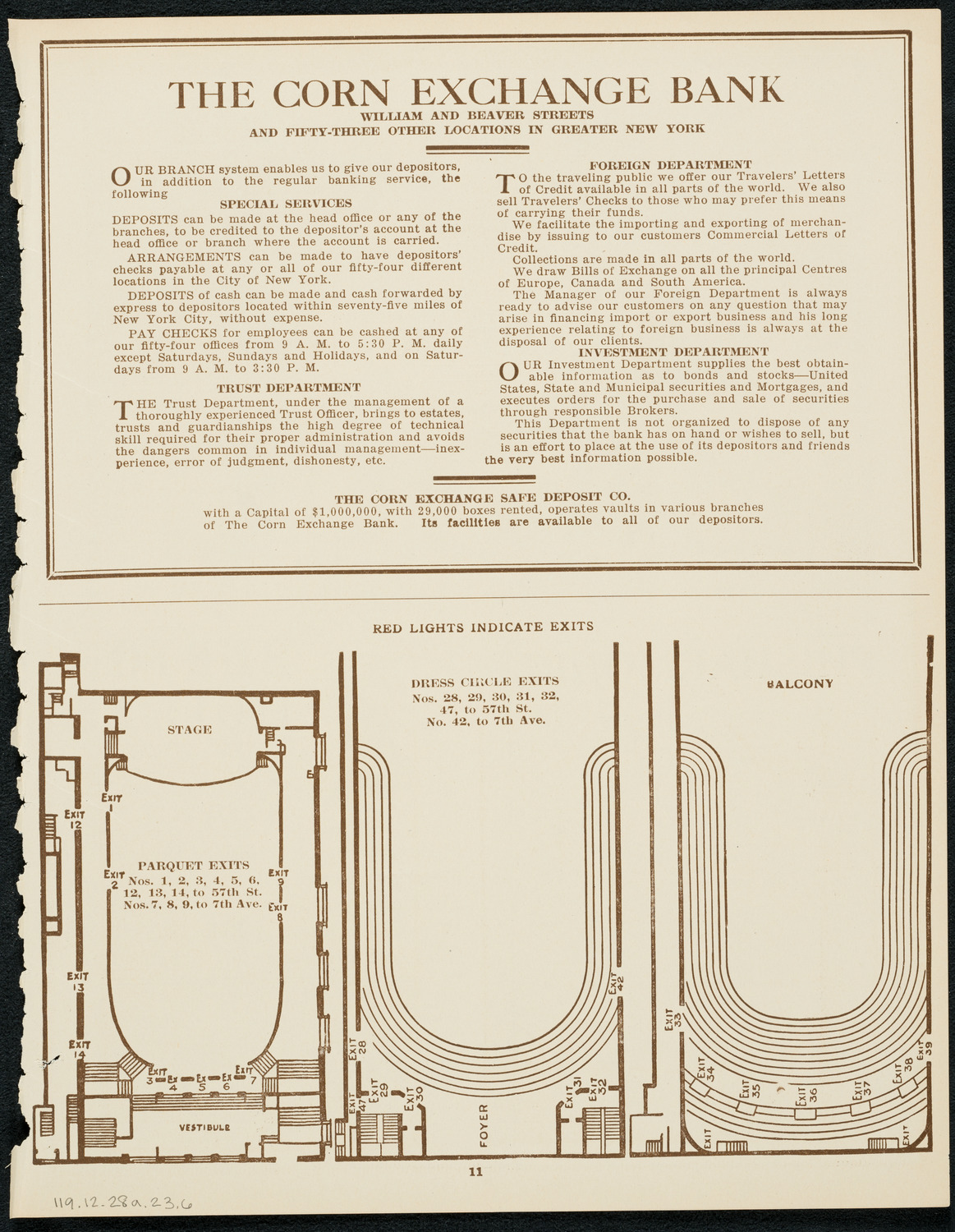 New York Philharmonic, December 28, 1923, program page 11
