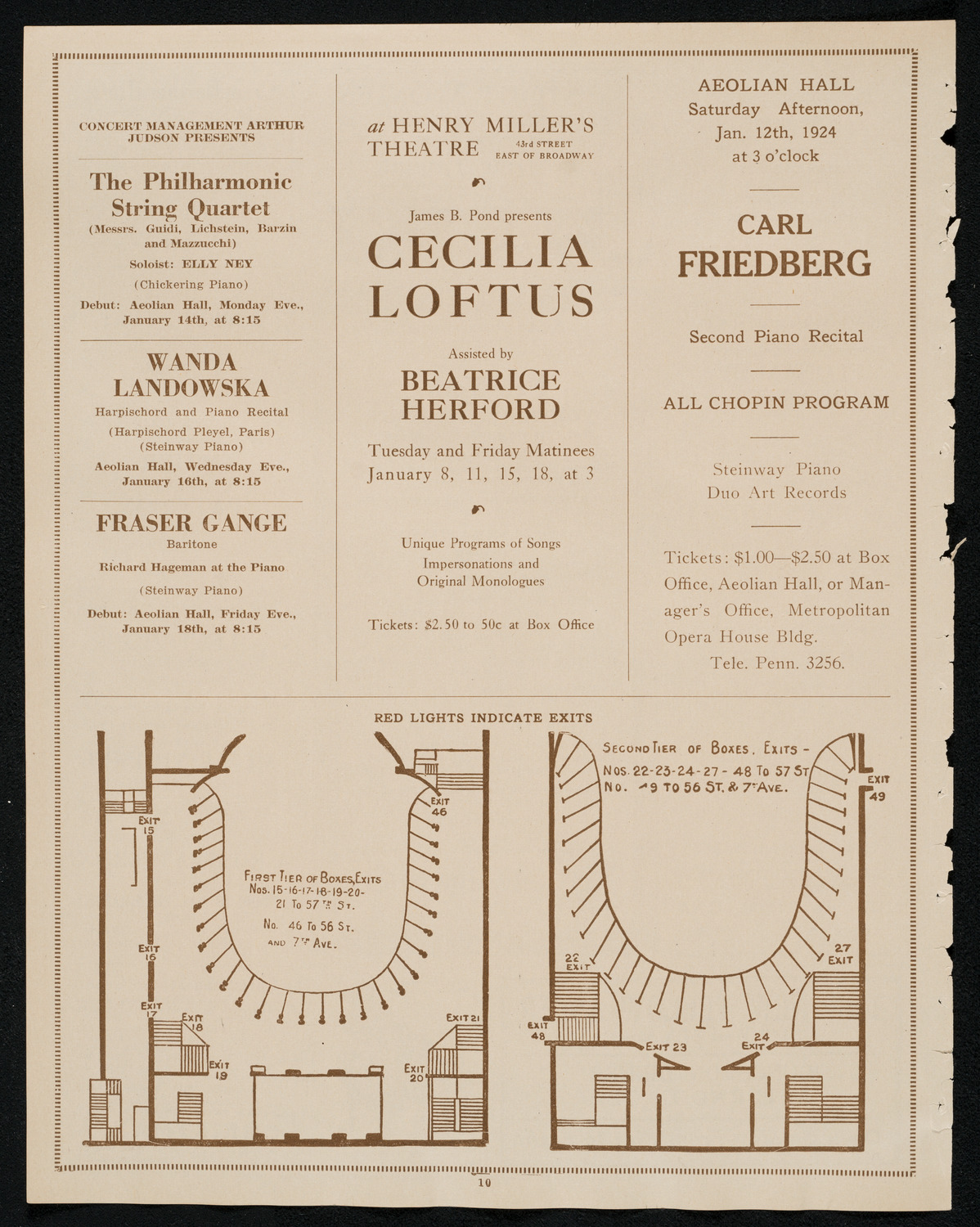 New York Banks' Glee Club, January 9, 1924, program page 10